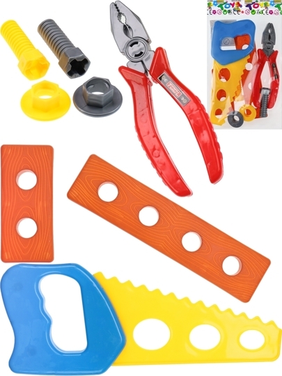 Игровой набор инструментов "Плотник" (8 элементов, в пакете)